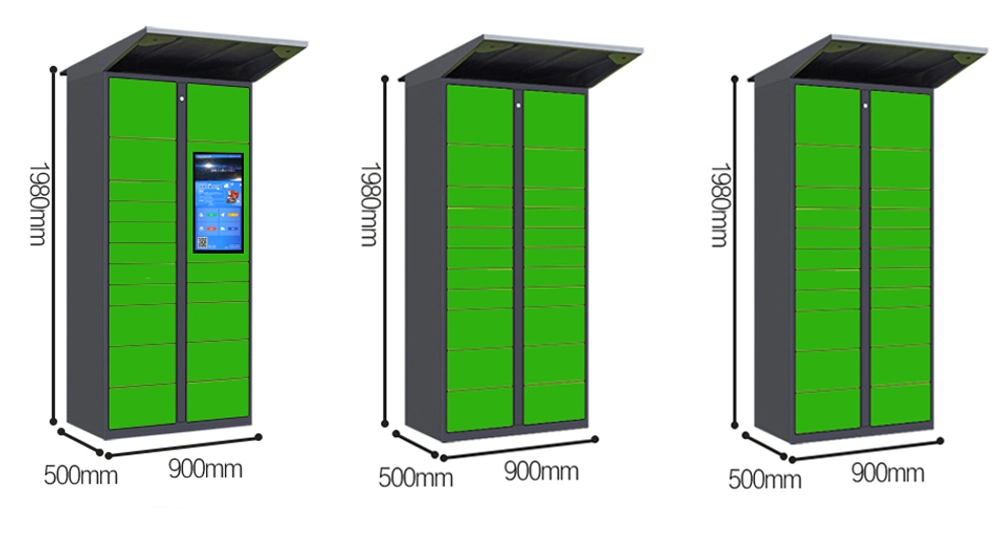 Metal Combined 18 Door Smart Parcel Delivery Cabinet Locker Manufacturer