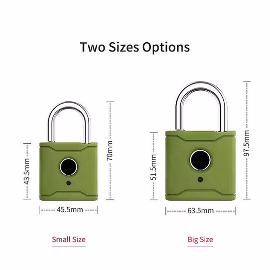 Cadenas Bluetooth à empreintes digitales anti