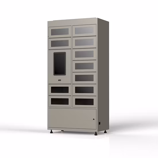 Casier de stockage de bibliothèque sécurisé de code à barres Qr Code pour supermarché